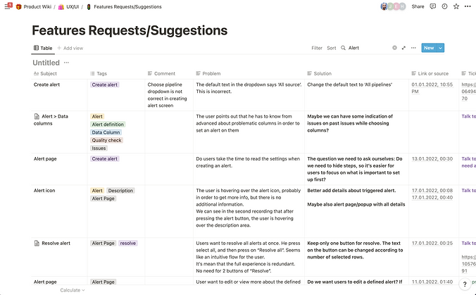 Feature Requests